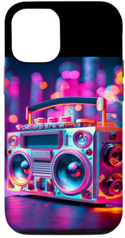 Hülle für iPhone 15 Old School Vintage Boombox 80er Rap 90er Jahre Radio Mixtape Musik