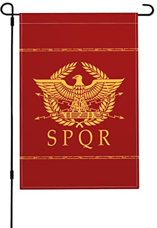 Bandiera dell'Impero Romano, bandiera da giardino, 12x18, bandiera bifacciale, decorazione per la casa, regali per esterni