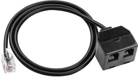 Telephone Training Splitter for RJ9 Headset, Phone Jack Splitter for Landline Telephone Plantronics, Polycom, Nortel Meridican, Norstar, Avaya, GE and Other IP Phones