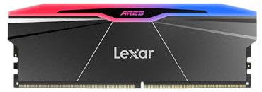 Lexar 48 Go (2 x 24 Go) ARES RGB DDR5 RAM 8000 MT/s CL40 1,35 V Compatible Intel XMP 3.0, Noir (LD5U24G80C40BR-RGD)