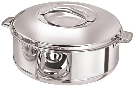 Maxfresh Royal Hotpot 2500ml | Stainless Steel Insulated Casserole with Airtight Lid | Food Warmer for Chapati, Curry, Roti | Keeps Food Hot for 4 Hours | Durable & Odorless | Made in India