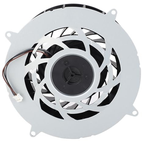 Internal CPU Cooling Fan, 19 Blades CPU Fan Cooler, DC12V 1.69A Lightweight Portable Fan, Aluminium Alloy+ABS Material, Applicable for Slim Console Disc Digital Edition
