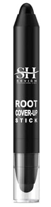 Sevich Root Cover Up Stick - Cubre canas instantáneo, color de retoque de raíces, corrector natural para entradas, raíces y laterales, a base de plantas, fácil de usar, maquillaje 48H, Negro