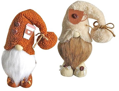 Cabilock Plüsch-gnom-Ornament-Set 2-teiliges Kaffeebar-GNOME-Weihnachts-gnom- Für Zuhause