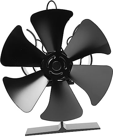 TOPPERFUN Wärmebetriebener Ofenventilator Mit Klingen Effiziente Luftzirkulation Für Holzöfen Geräuschloses Heizsystem Für Gleichmäßige Raumtemperatur