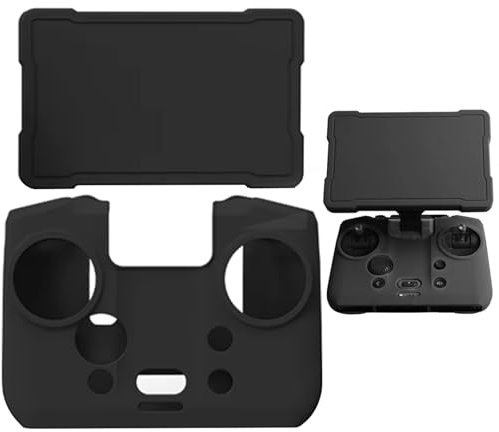 Honbobo Schutzhülle für DJI RC Pro 2, Silikon Hülle + Bildschirm Schutz für DJI Mavic 4 Pro Fernbedienung DJI RC Pro 2 (Black)