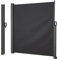 RELAX4LIFE Tenda Laterale Retrattile in Alluminioper Esterni | Schermo Privacy Retrattile | Poliestere Anti-UV | Protezione Solare | Paravento per Balcone e Terrazza (1,8M)