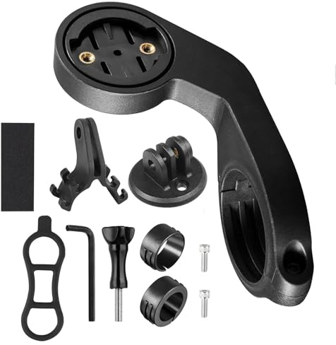 Fahrrad Halterung für Garmin Edge 530 540 520 510 500 200 130 20 25 800 810 820 830 810 1000 1040 1030 Plus iGPSPORT GPS Fahrradcomputer Halterung 25 Bis 31,8mm mit Licht und Kamera Halterung