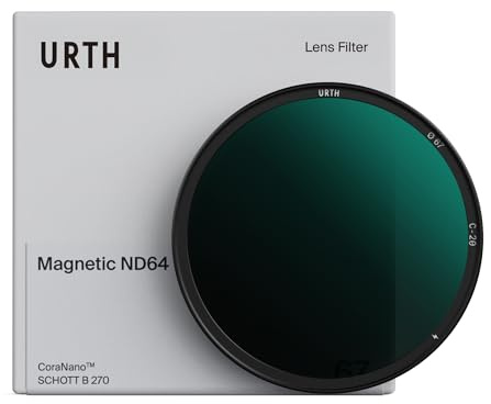 Urth 39mm Magnetic ND64 (6 Stop) Lens Filter (Plus) | 20-Layer Nano-Coated, HD Optical Glass, Neutral Density Exposure Control for Camera Lenses