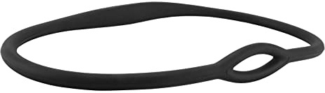 MOLERRI Tauchen Silikon Atemregler Halskette Halter Flexibles MundstüCk Atemregler Halskette Ring Oktopus Halter 18Cm Schwarz