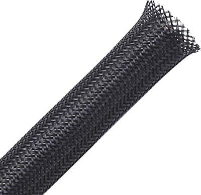 30mm-7.5m PET erweiterbar geflochten kabelschlauch kabelstrumpf kabelschutz kabelmantel-schwarz-Alex Tech Kabel Sleeve