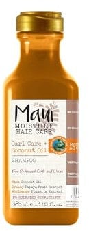 Maui Moisture Curl Care Coconut Oil Locken Shampoo, entwirrendes Haarshampoo für dickes Haar, intensiv feuchtigkeitsspendende Haarpflege mit Kokosöl, Plumeria- & Papaya-Extrakt, vegan* (385 ml)
