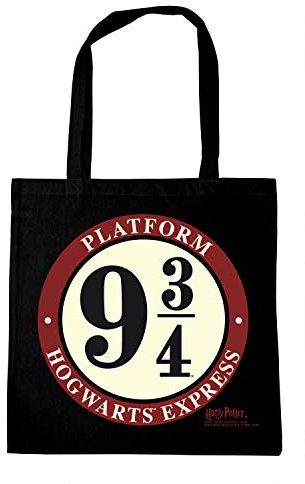 Logoshirt® Harry Potter I Hogwarts Express I wiederverwendbare Tasche I Stofftasche I Baumwolltasche I bedruckt I 100% Baumwolle I mit langen Tragegriffen I schwarz I lizenziertes Originaldesign