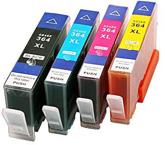 ABC Kompatibles Set 4X Patrone für HP 364XL für HP DeskJet 3070A 3520 e-All-in-One 3521 3522 3524 D5445 D5460 4610 4620 4622 7515 5510 5514 5515 5520 e All-in-One 5522 5524 5525 6510 6520 6525