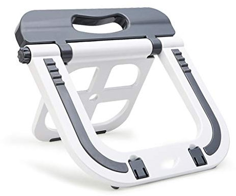 Support d'ordinateur Portable réglable, Pliable Ventilé Bureau for Ordinateur Portable Support Compatible avec 10-17 Pouces Lenovo Portable Ordinateur Portable Tablet (Color : Gray)