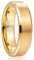 NUNCAD Ringe für Damen/Herren Vergoldet aus Wolframcarbid Ring 6mm als Verlobungsringe, Freundschaftsringe & Partnerringe Größe 53