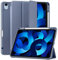 Maledan Case for iPad Air 11 Inch 2024 M2/ 2025 M3, iPad Air 5th 4th Generation Cover(10.9 Inch 2022/2020) with Pencil Holder, Flexible TPU Back Support Pencil Charging, Auto Sleep/Wake, Blue Gray
