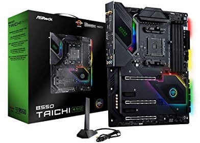 Asrock B550 TAICHI RAZER, AMD B550, AM4, ATX, 4 DDR4, HDMI, DP, XFire, Wi-Fi, 2.5GB LAN, PCIe4, RGB Lighting, M.2