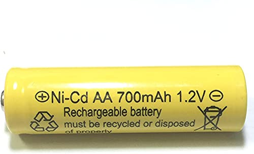Lot de 6 piles rechargeables AA NiCd 1,2 V 700 mAh