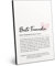 ARTFAVES® Worterklärung Beste Freundin (Handschrift) | Definition Bild als Geschenk | Holzschild mit Spruch zum Thema Freundschaft