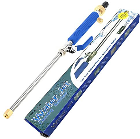 Lanza de Agua de Alta Presión, Hillylolly Pistola Limpiadora de Agua Alta Presion, High Pressure Water Gun, Lavadora, Se Necesita una Bomba de Presión o una Conexión Directa al Instrumento (Azul 2)