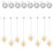 Nipach GmbH Lichtervorhang Stern Schneeflocke 8 LED warm weiß Batterie Timer Xmas-Deko Weihnachten Außen Weihnachtsdeko Partylichter Weihnachtsbeleuchtung Licht-Deko (Schneeflocke)