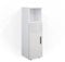 Vicco Midischrank Irma, Badmöbel, Weiß Hochglanz, 30 x 95 cm