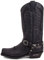 Sendra Boots - 3434 Stivali Campane da Donna e Uomo Alta con Tacon con Punta Quadrata - Stile Cowboy in Pelle Nera - Stile Elegante, Nero , 41 EU