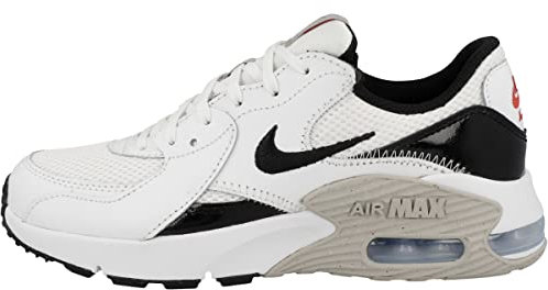 Nike Air MAX Excee, Sneaker Mujer, White/Black-LT Iron Ore-University Red, 37.5 EU