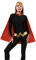 Ciao Wonder Woman Cape disguise girl official DC Comics (One size adult) with belt and tiara, Red, Blue