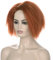 Short orange yaki wig | FVCENT chucky wig of Evil Doll Wig curse Cosplay Halloween Costume Wig (Orange)