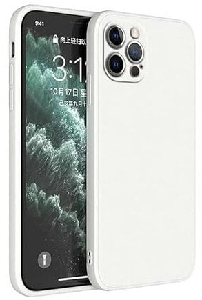 nulala Phone Case for iPhone 6 Plus, Shockproof Liquid Silicone Protective Case with Soft Anti-Scratch Microfiber Lining Ultra Slim Phone Cover for iPhone 6 Plus, White