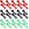 SG Store 30PCS Bicycle Brake Bleeder Cap Bike Hydraulic Brake Caliper Bleed Nipple Caps Compatible with Shimano Black/Red/Fluorescent Green 10PCS Each Colour