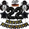 Feelairy Geburtstagsdeko 22 Jahre Frauen, Luftballon 22. Geburtstag Deko Männer, Schwarz Tortendeko Happy 22th Birthday Deko 22 Jahre Frau, Ballon 22. Geburtstag Mann Party Dekoration Set