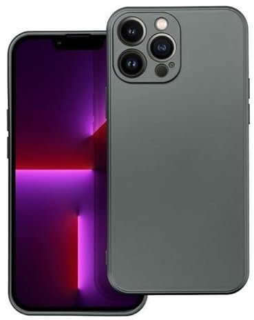 Partner Tele Custodia TPU Silicone Effetto Metal Cover Slim Case Colore Grey per Apple iPhone 14 PRO Max