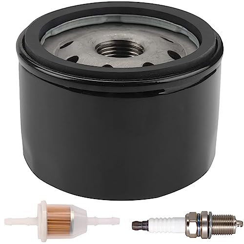 ZAMDOE 696854 Filtro olio per Briggs & Stratton 492932 795890 695396 492932B 492056 842921 AM125424 per Kawasaki 36563 49065 7007, con filtro carburante per candela