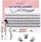VICILEY Cluster Lashes 120 Individual Lashes Cluster With Lash Bond and Seal and Applicator Eyelash Extensions False Eyelashes Wispy Fluffy Lashes Reusable Lash Extension Kit Natural Lashes - V17