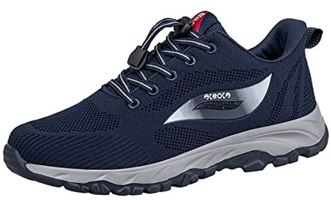 NOAGENJT scarpe da ginnastica uomo estive leggere scarpe tela uomo estive bianche scarpe uomo sportive stivali uomo Blu scuro #1 14.99