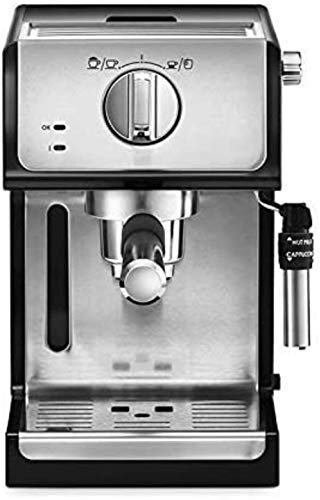 TEmkin Máquina de café expreso portátil, café molido Compatible, Bomba de Agua, tecnología de pistón de Lata accionada por energía electrónica precisa de Ahorro de Control de acción Manual