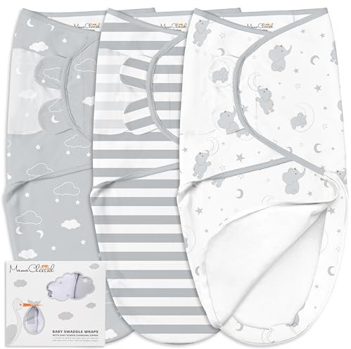 Mama Cheetah Pucksack für Babys, biologische Puckdecke, Pucksack für Neugeborene, Tragetuch, verstellbar, einfaches Wickeln, für Jungen und Mädchen von 0 bis 3 Monaten