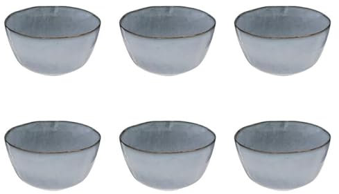 Secret de Gourmet - Lot de 6 Coupelles en Grès Océane 10cm Bleu