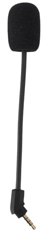 Yunseity Microfono di ricambio per cuffie da gioco Kingston HyperX Cloud Revolver/Revolver S, microfono a braccio staccabile da 3,5 mm, microfono da gioco di ricambio