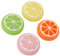 GORGECRAFT 4 Colors Silicone Joycon Thumb Grip Caps Cute Kawaii Soft Round Lemon Thumbstick Joystick Rocker Button Cover Replacement Compatible with Switch 1.7x1.7cm
