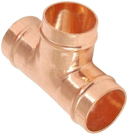 10mm Solder Ring Equal Tee - Bag of 5