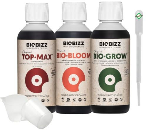 Weedness BioBizz Dünger 3-teiliges Indoor BIG Try Pack - Grow Anbau Indoor Outdoor Naturdünger Bio Starter Orchideen Zimmerpflanzen
