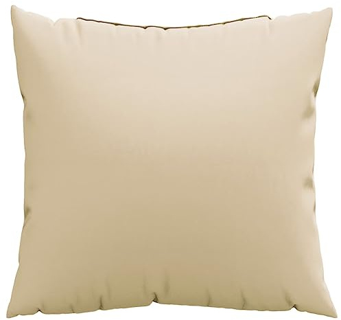 vidaXL Sofakissen 4 STK., Zierkissen Kissen für Couch Sofa, Dekokissen Wasserabweisend, Couchkissen Weiche Polsterung für Außen Innen, Beige Stoff