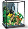 QLT Ideas Kit de construction avec animaux de la forêt tropicale, blocs de construction à pincer, paysage de reptiles avec lumière LED pour enfants de 10 à 14 ans et adultes