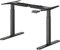 MAIDeSITe EL2 Pro Art Höhenverstellbarer Schreibtisch Gestell, Ovaler Beindesign Elektrisch höhenverstellbares Tischgestell Dualmotor Traglast 180kg mit 4 Memory-Steuerung und Kollisionschutz Funktion