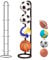 CocCCoon Ball Storage Rack Basketball Organizer Rack Removable 4 Tier Cube Football Stand Durable Garage Ball Organizer for Volleyball Basketball Football Indoor Outoor