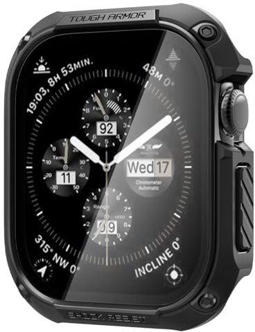 Spigen Cover Tough Armor Compatibile con Apple Watch Series 10 46mm (2024) - Nero
